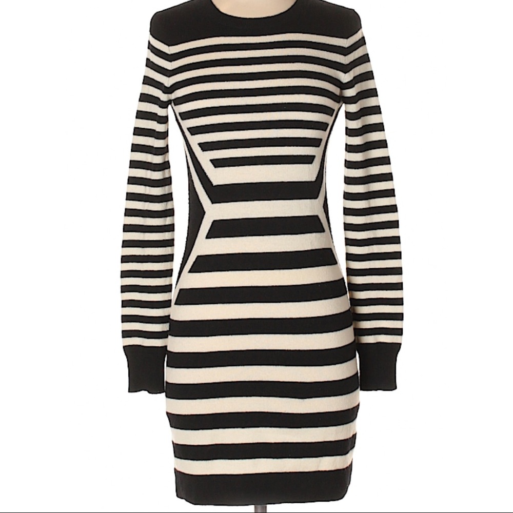 Theory striped 100% cashmere dress- size S